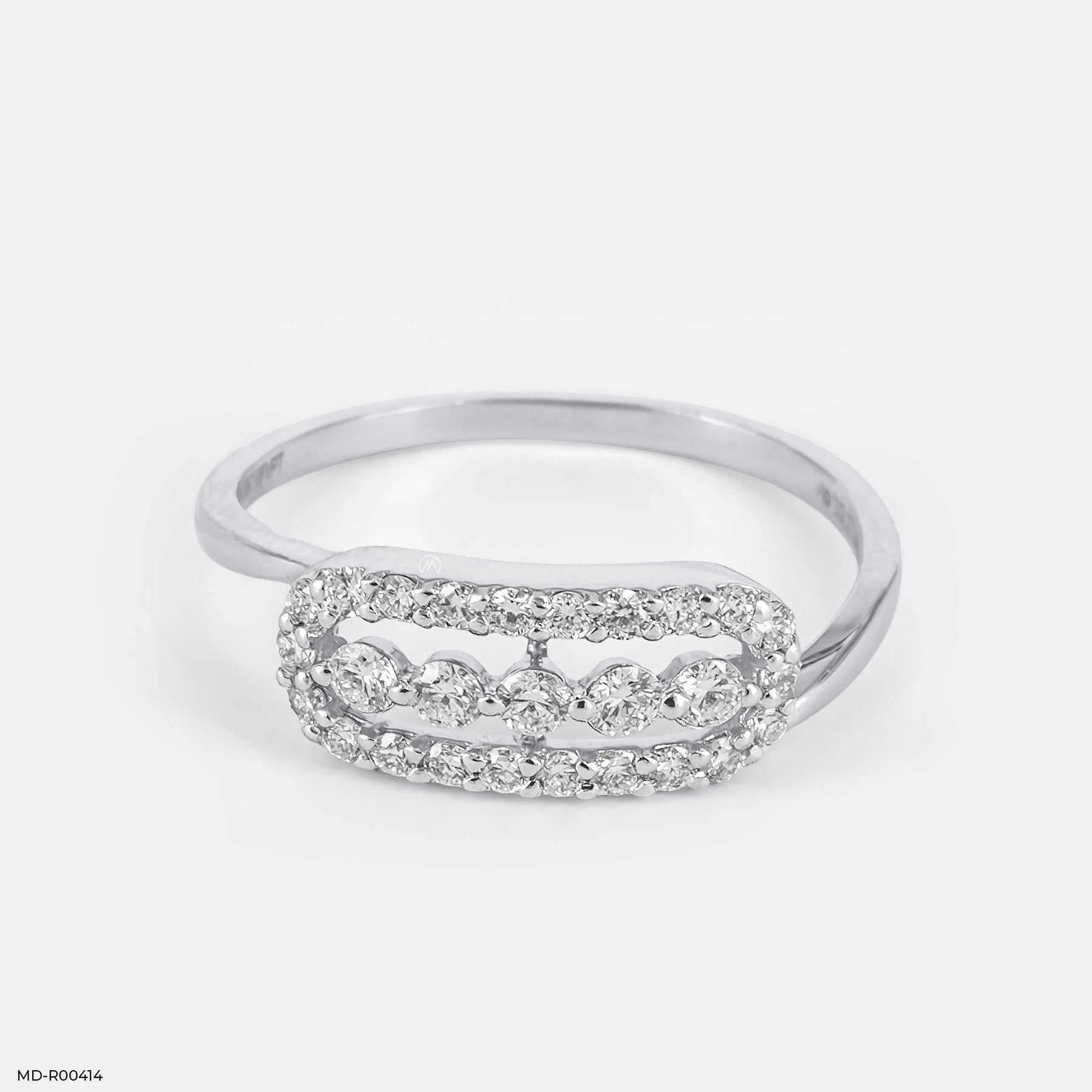 0.35 Carat Galaxy Diamond Ring 9K White Gold