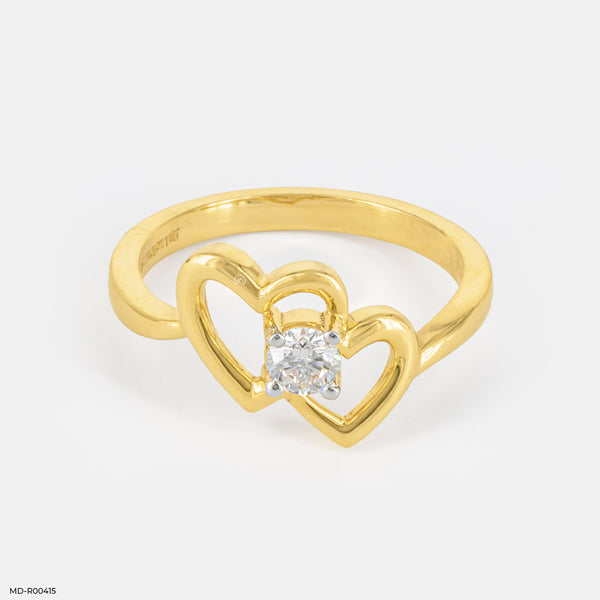 Love and Luck Diamond Ring 18K Yellow Gold