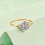 0.20 Carat Blossom Lab Diamond ring 14K Yellow Gold