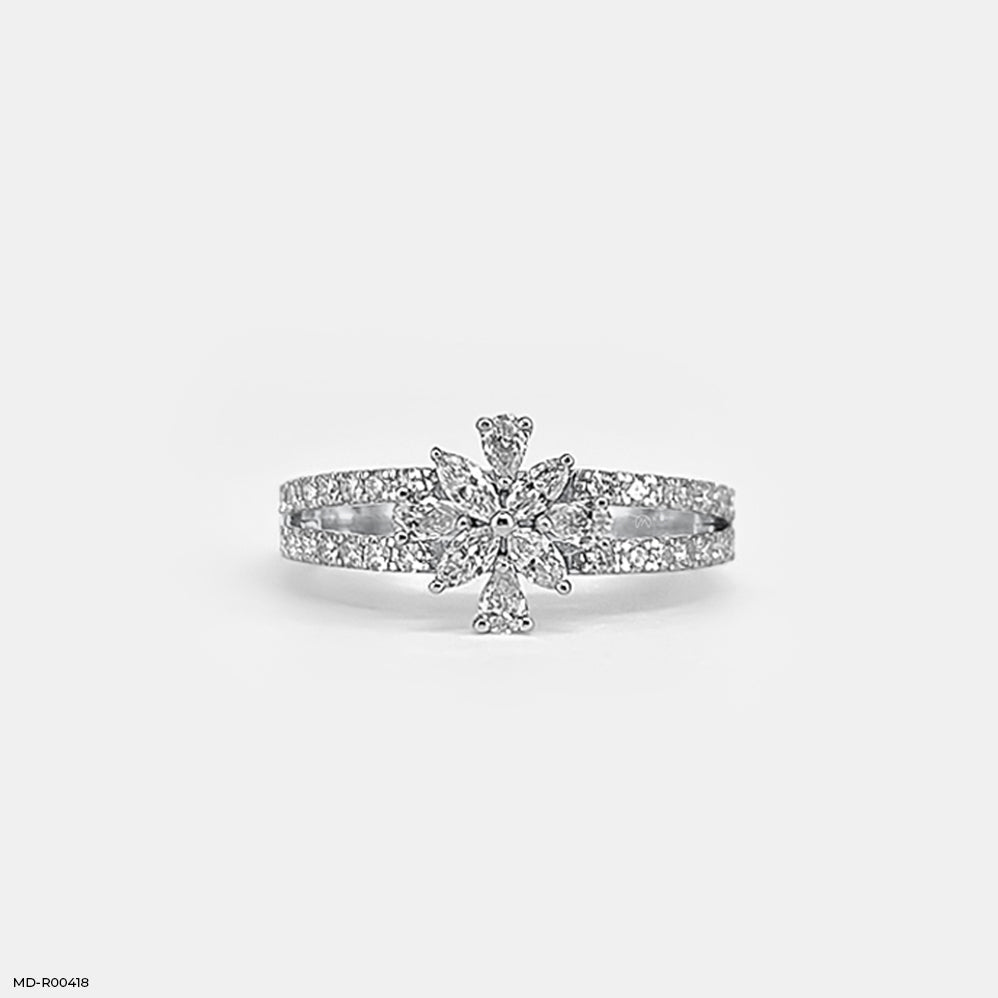 0.65 Carat Blazing Starburst Lab Diamond Ring