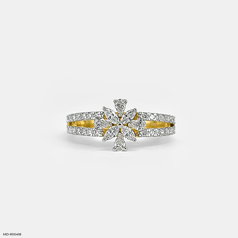 0.65 Carat Blazing Starburst Lab Diamond Ring