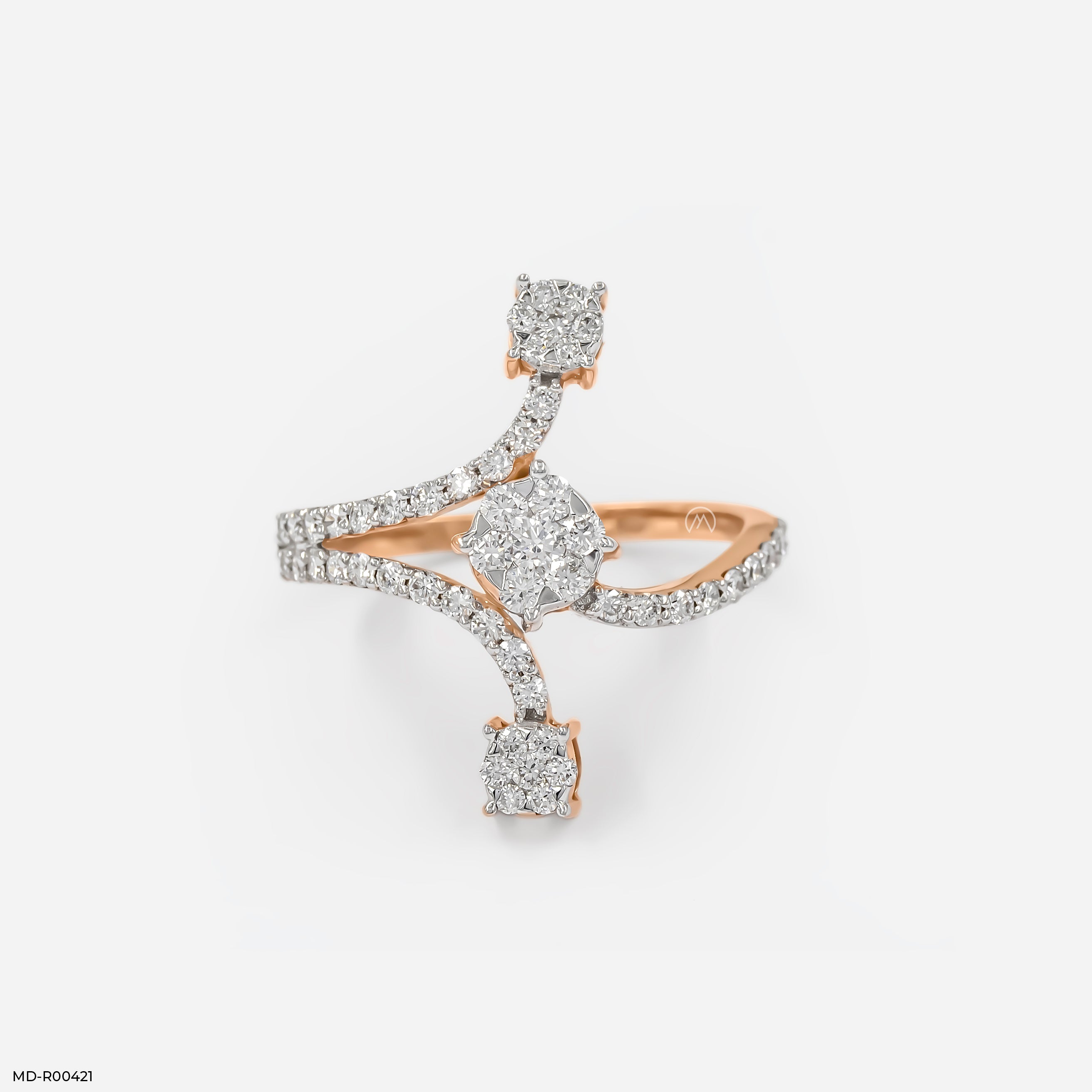 0.5 Carat Sparkling Sphere Lab Diamond Ring