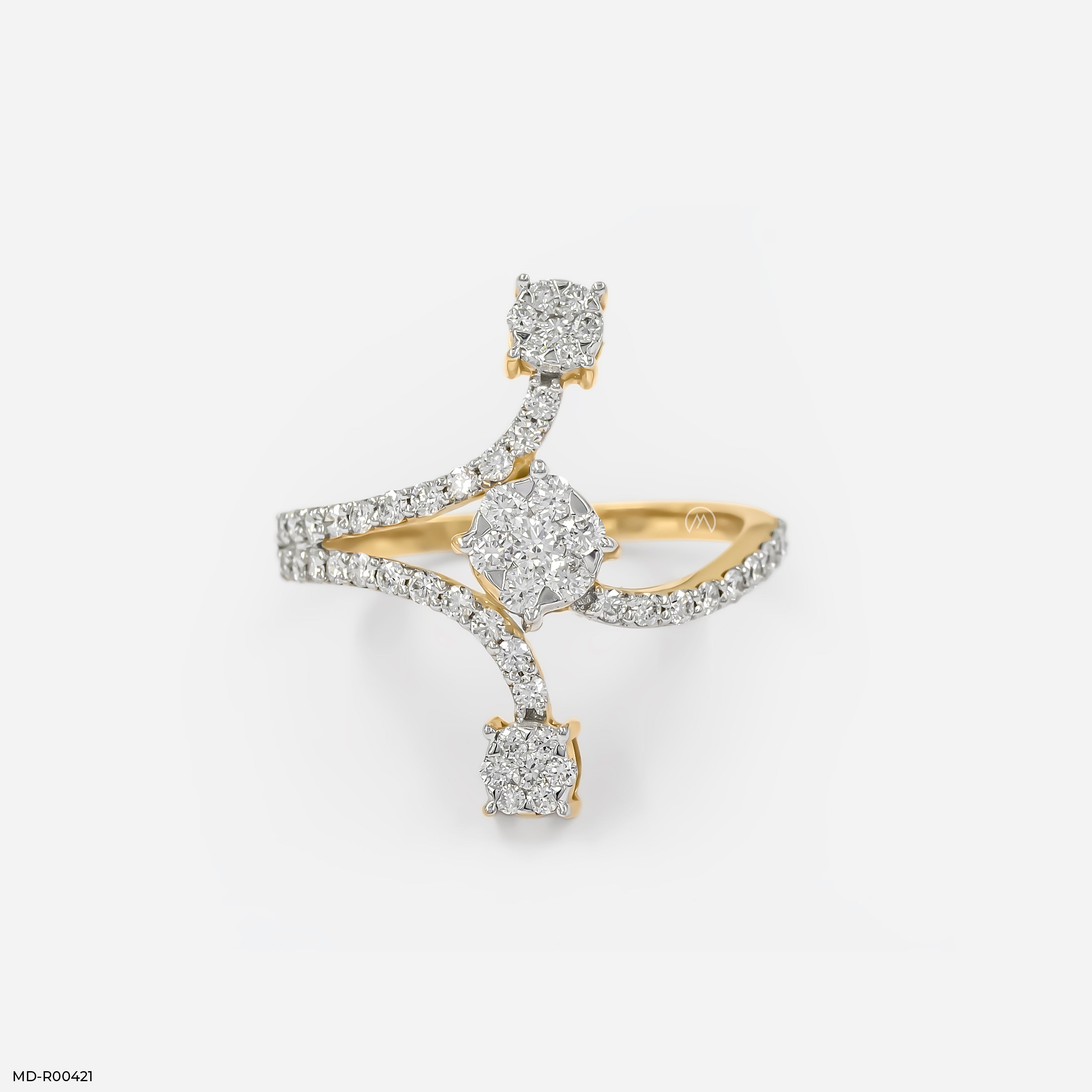0.5 Carat Sparkling Sphere Lab Diamond Ring