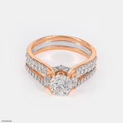 1 Carat Round Regal Diamond Ring 14K Rose Gold