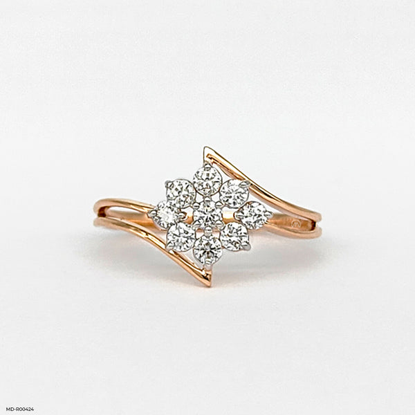 Floret Miracle Diamond Ring 14K Rose Gold