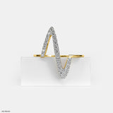 Musician's Abode Diamond Ring 14K Yellow Gold