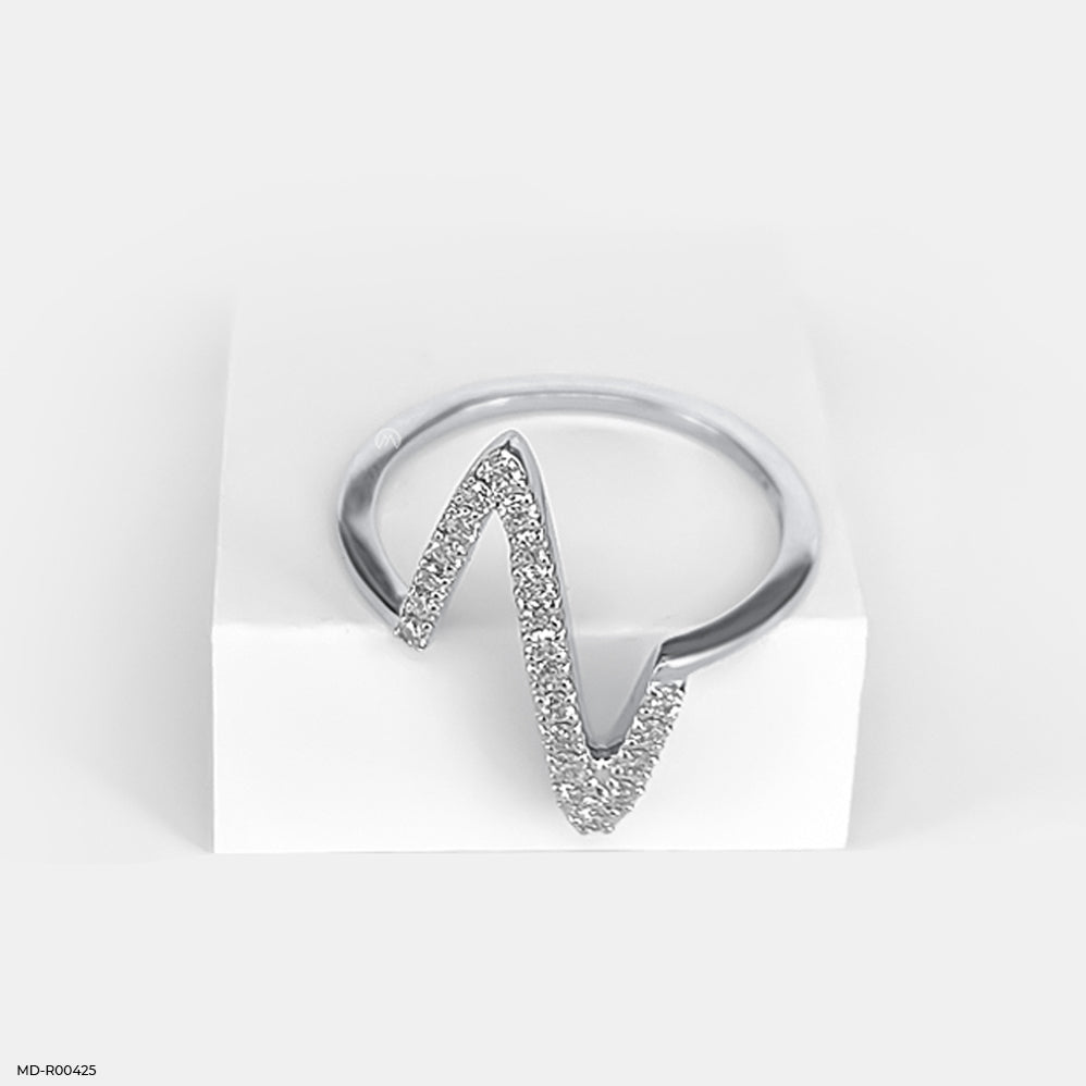 Musician's Abode Diamond Rings 9K White Gold