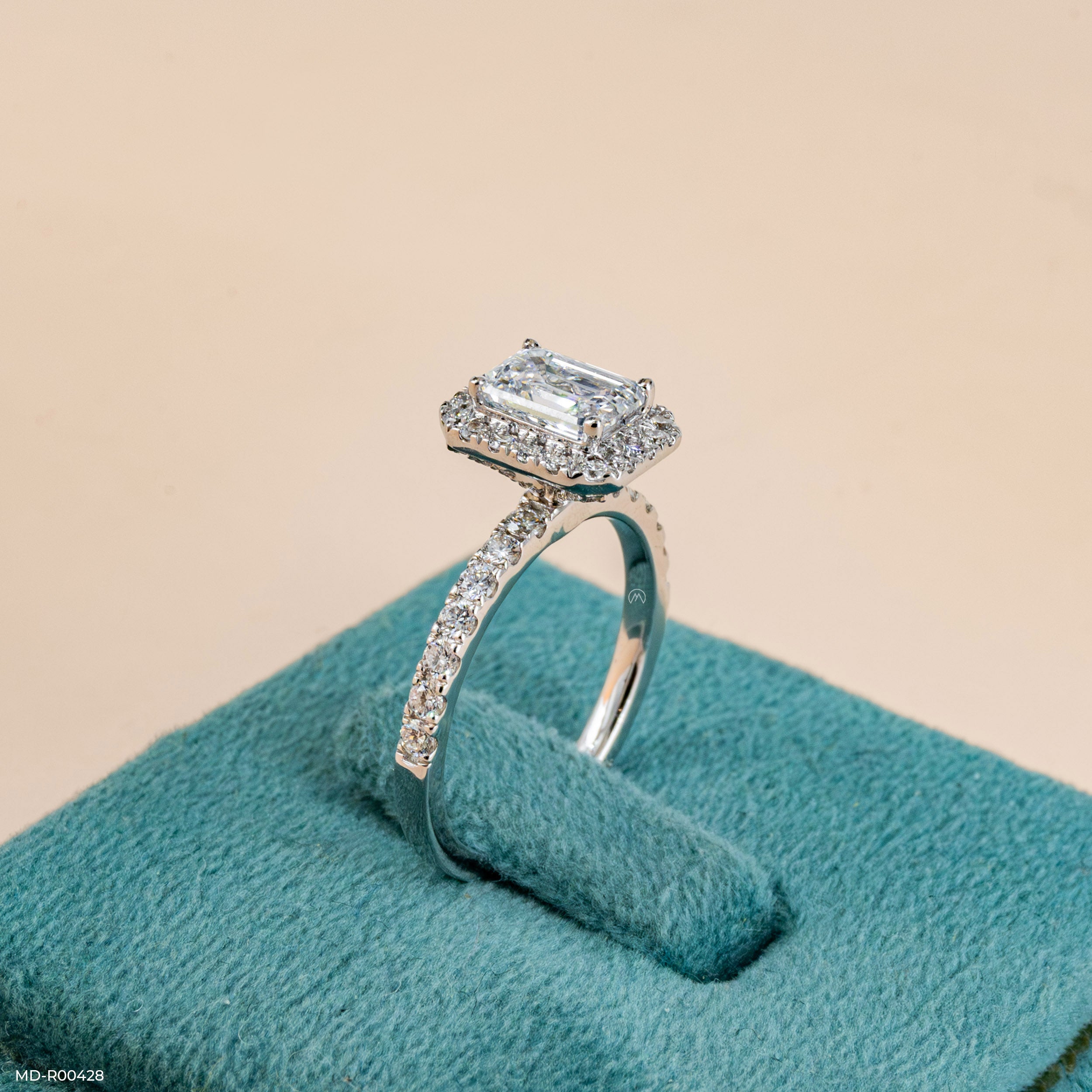1 Carat Classic Solitaire Emerald Rings Platinum 950