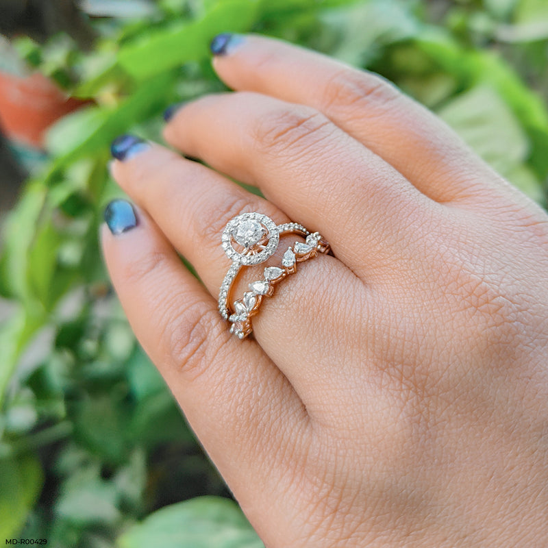 Aural Beauty Diamond Rings 14K White Gold