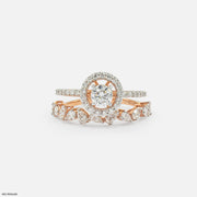 1.15 Carat Aural Beauty Lab Diamond Ring 14K Rose Gold