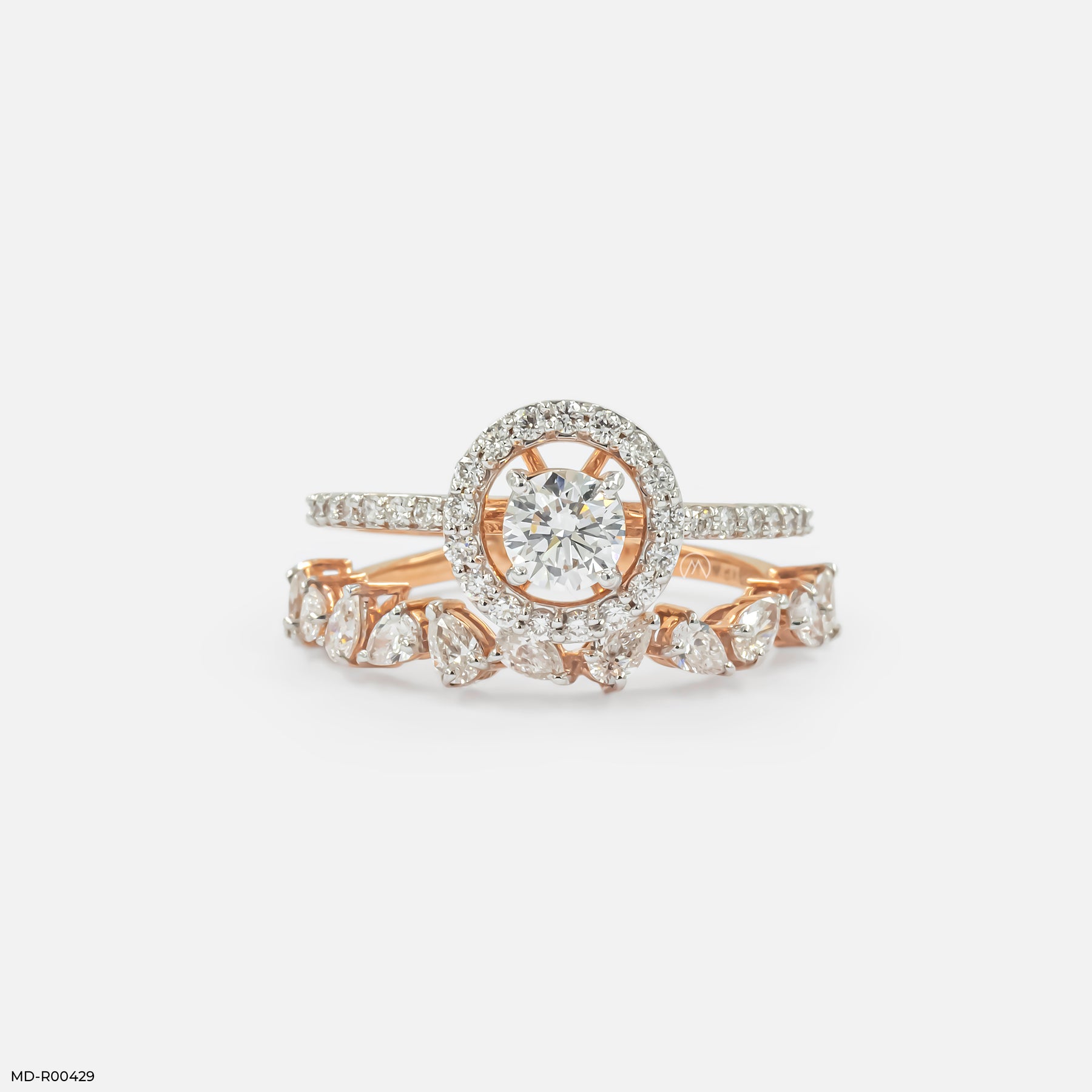1.15 Carat Aural Beauty Lab Diamond Ring 14K Rose Gold