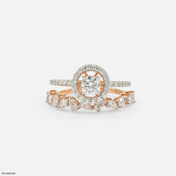 Aural Beauty Lab Diamond Ring 14K Rose Gold