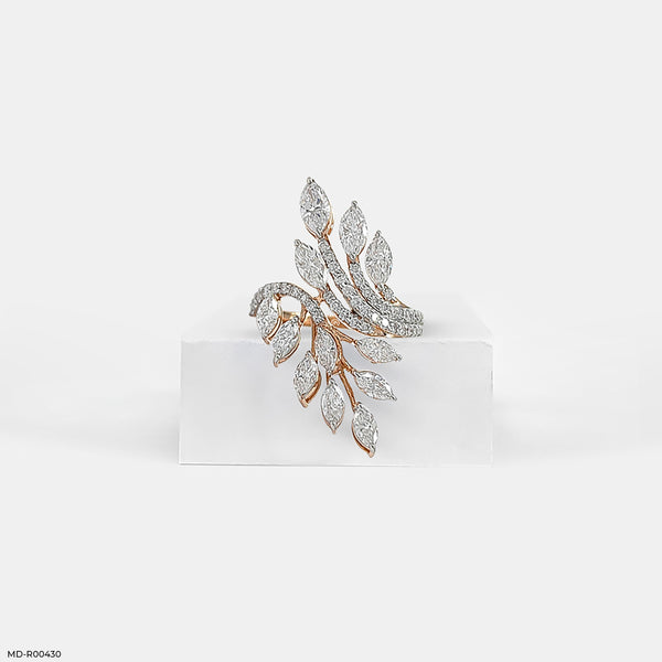 Whispering Willow Rings 14K Rose Gold