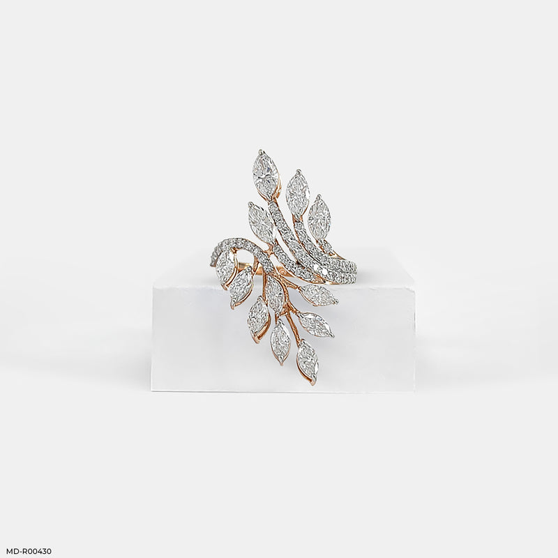 Whispering Willow Rings 14K Yellow Gold