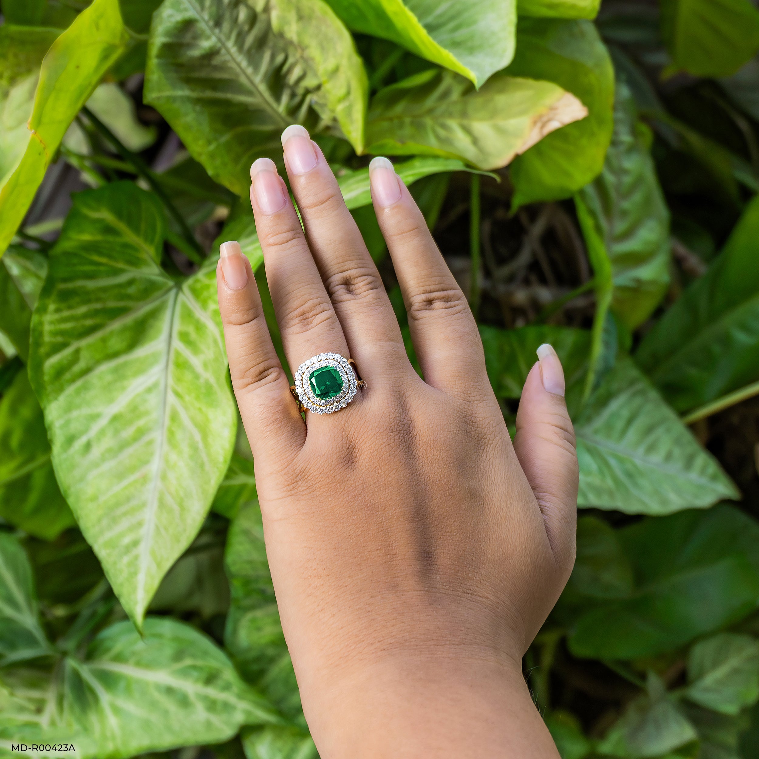 1 Carat Regal Clover Lab Diamond Ring