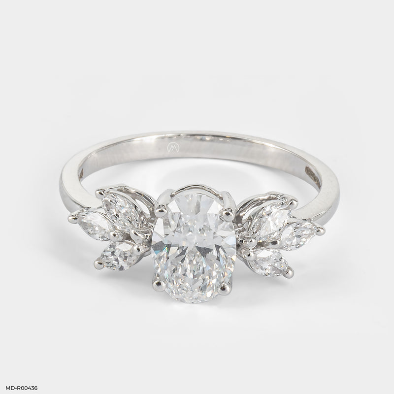 The Marquise Petal Ring 14K Rose Gold
