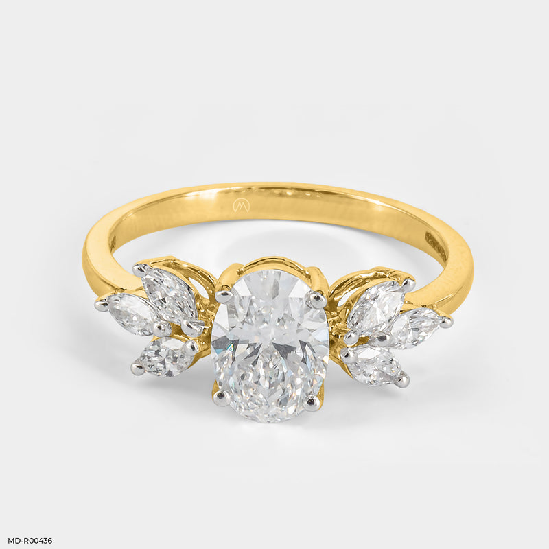 The Marquise Petal Ring 14K Rose Gold