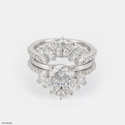 The Imperial Marquise Halo Set Ring Platinum 950