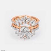 The Imperial Marquise Halo Set Ring 14K Rose Gold