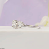 1.45 Multi Fancy Shape Lab Diamond Band Ring 9K White Gold