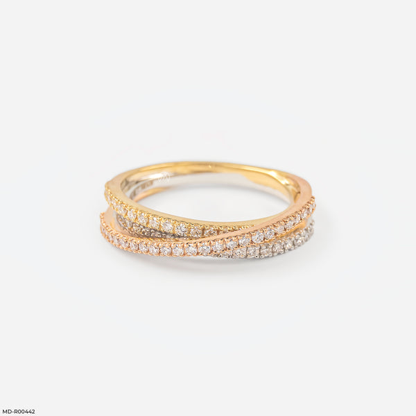 The Trinity Twist Ring 14K Rose Gold
