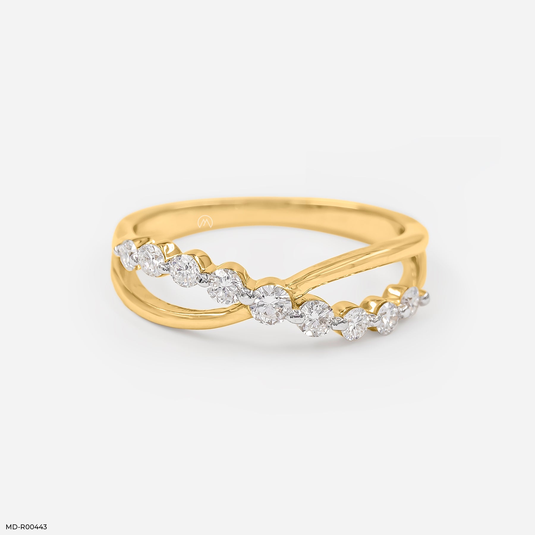 0.35 Carat Petite Sparkle Lab Diamond Ring 14K Yellow Gold