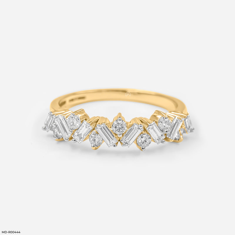 The Diamond Crown Ring 14K Yellow Gold