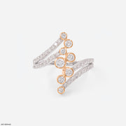 Orbiting Star Ring 9K Rose Gold