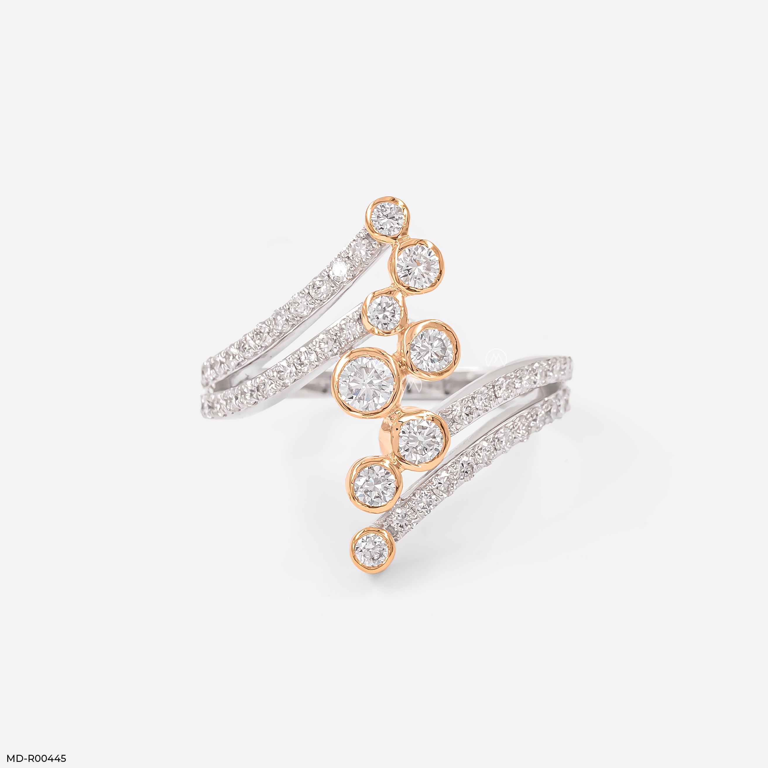 Orbiting Star Ring 9K Yellow Gold