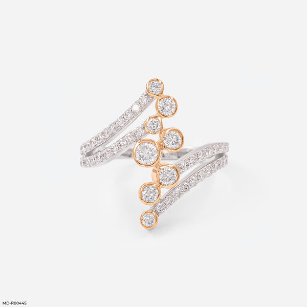 Orbiting Star Ring 18K Rose Gold
