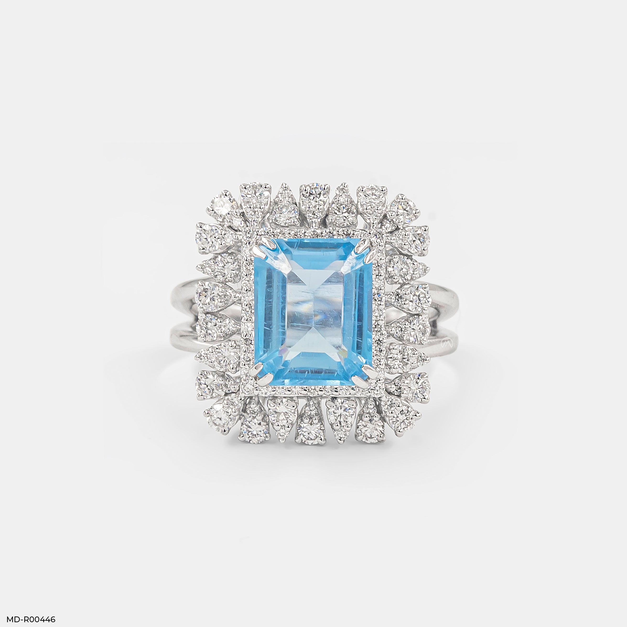1 Carat Sovereign Glow Lab Diamond Ring 14K White Gold