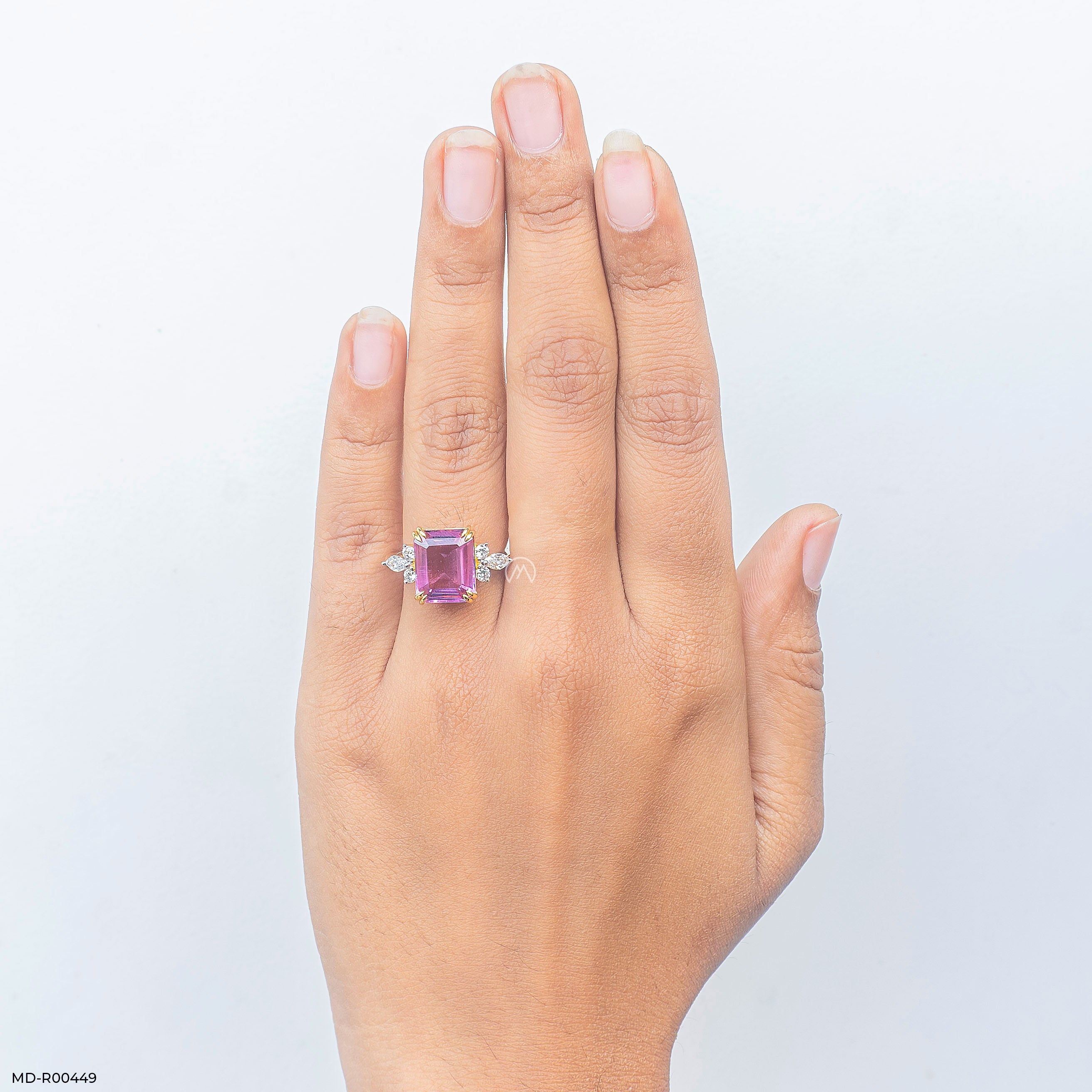 0.35 Carat Ruby Ember Diamond Rings