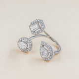 Trilogy Multi-Shape Ring 14K White Gold