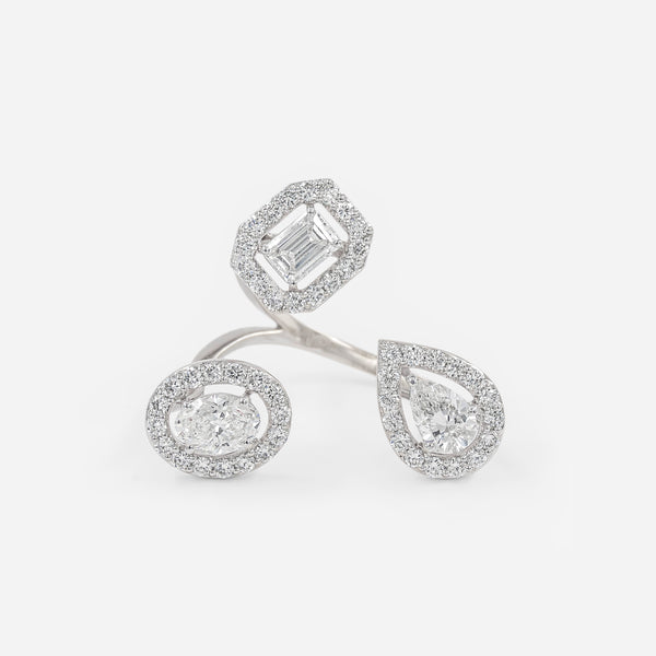 Trilogy Multi-Shape Ring 14K White Gold
