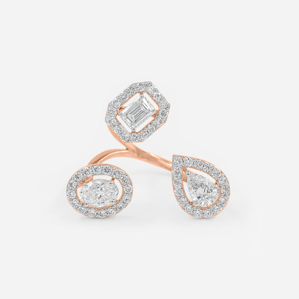 Trilogy Multi-Shape Ring 18K Rose Gold