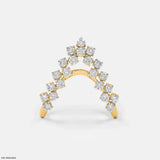 0.75 Carat V Lab Diamond Ring 14K Yellow Gold