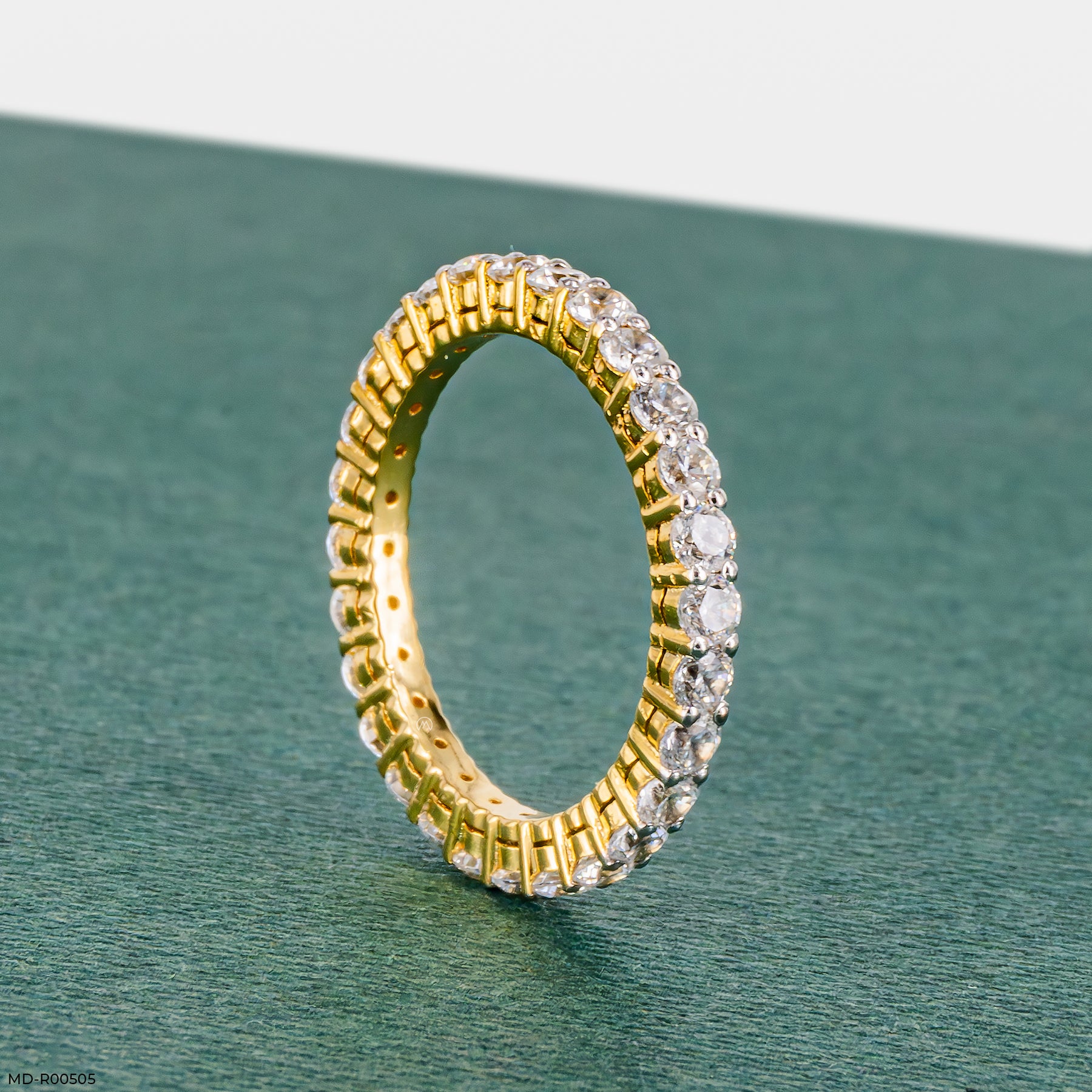 Eternal Glow Diamond Band Rings 9K Yellow Gold