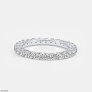 Eternal Glow Diamond Band Rings 9K White Gold