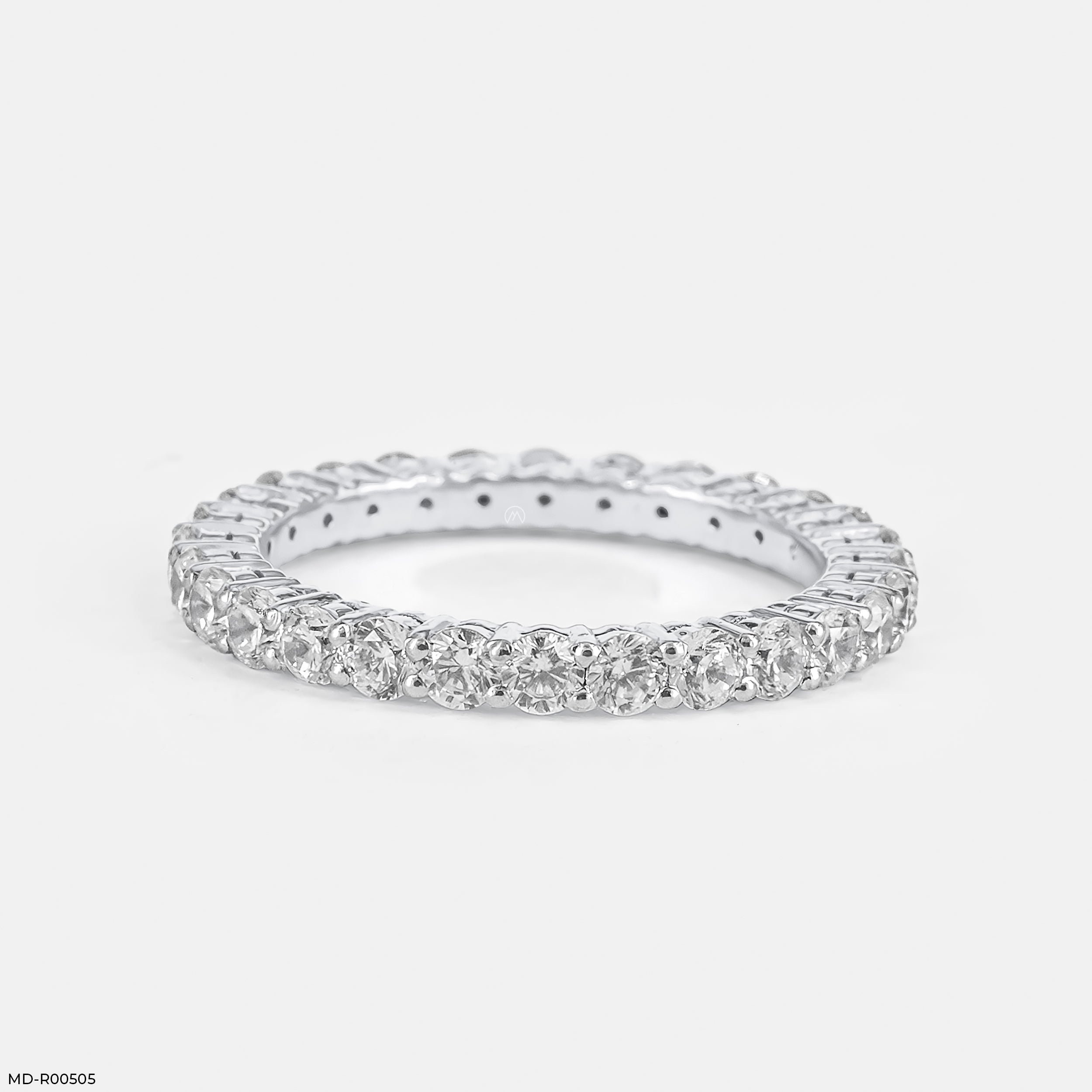 Eternal Glow Diamond Band Rings 9K White Gold