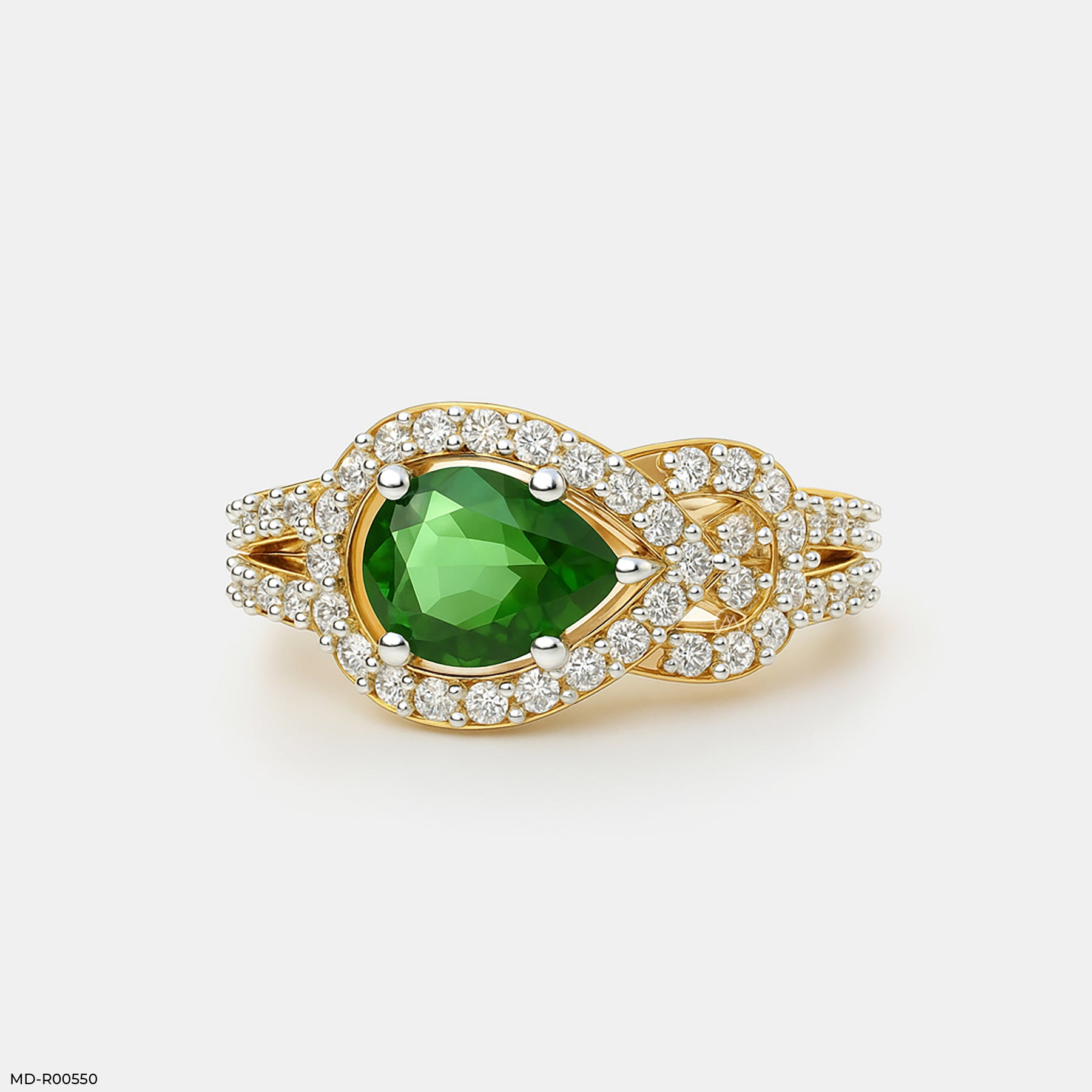 Twisted Infinity Rings 9K White Gold