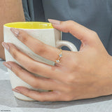 Twin Kite Lab Diamond Ring 14K Yellow Gold