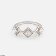 1 Carat Geometric Trilogy Lab Diamond Ring