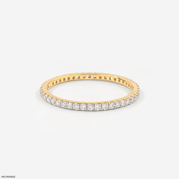 The Triple Crown Eternity Lab Diamond Ring 14K Yellow Gold
