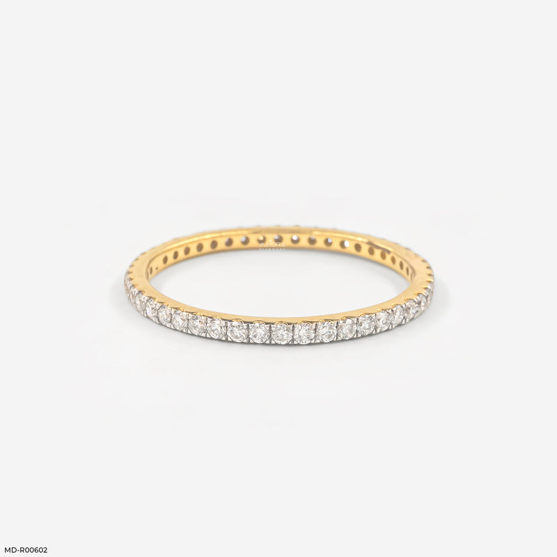 The Triple Crown Eternity Lab Diamond Ring 14K Yellow Gold