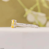 1.35 Carat Toi Et Moi Solitire Lab Diamond Band Ring  14K White Gold