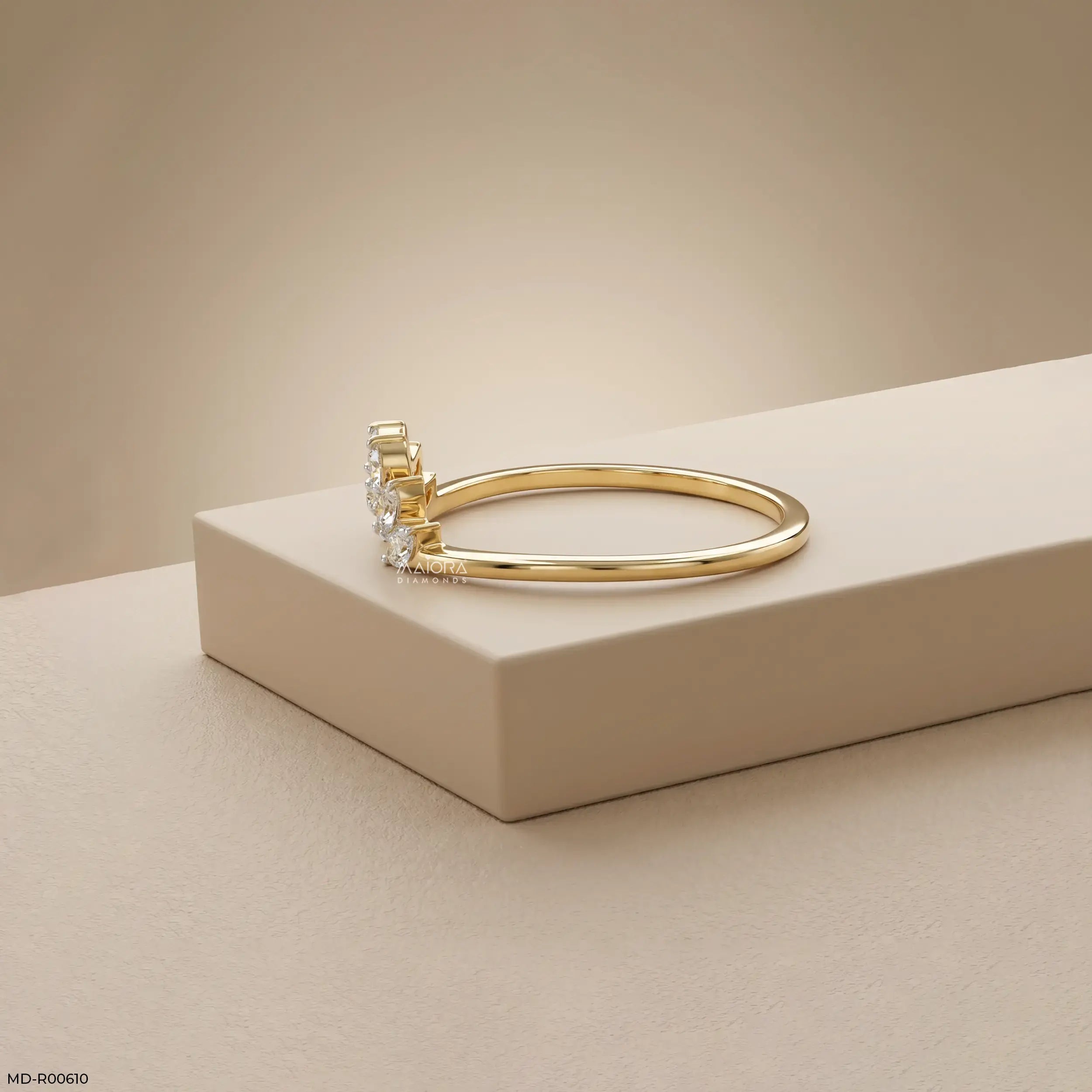 Vesper Marquise Arc Diamond Ring