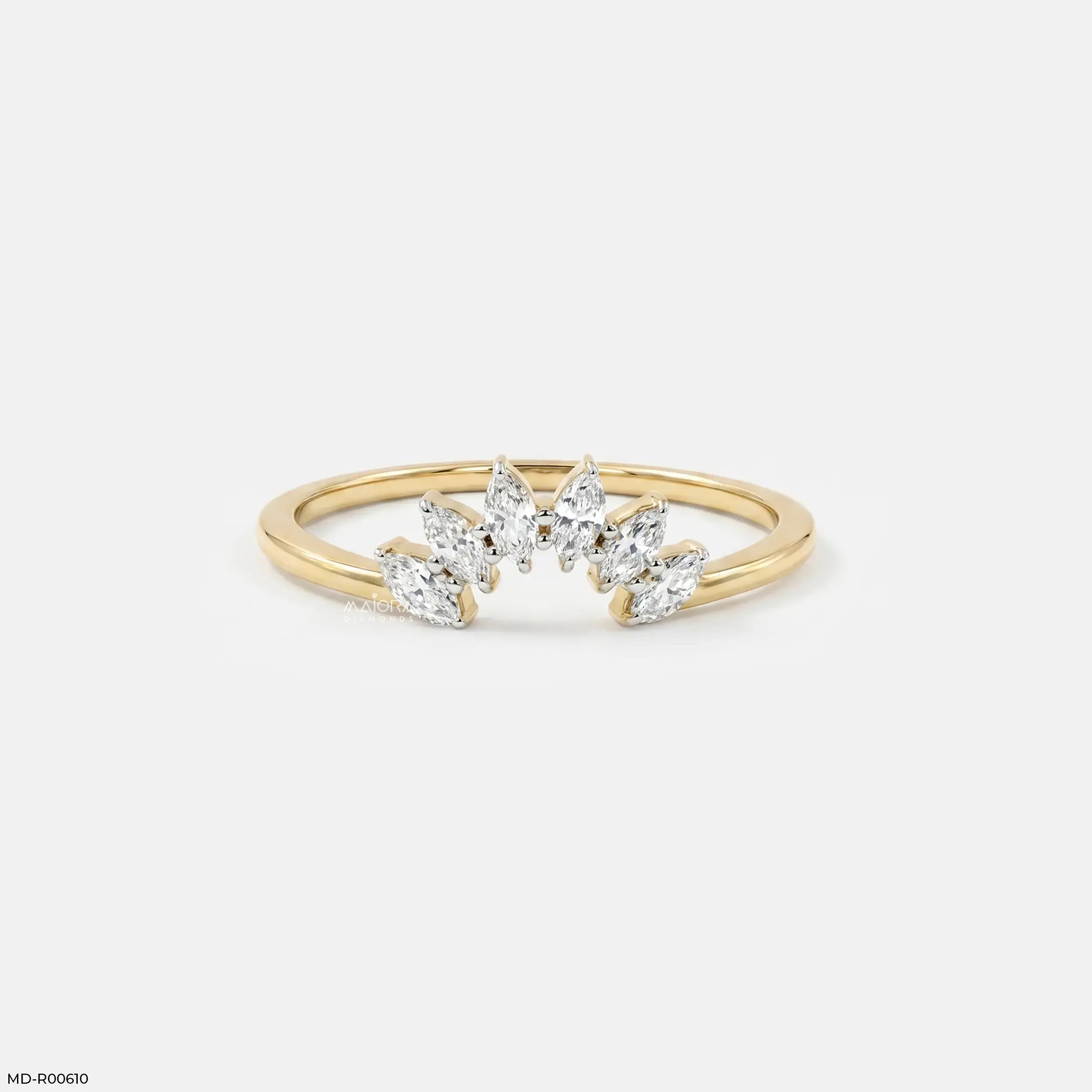 Vesper Marquise Arc Diamond Ring