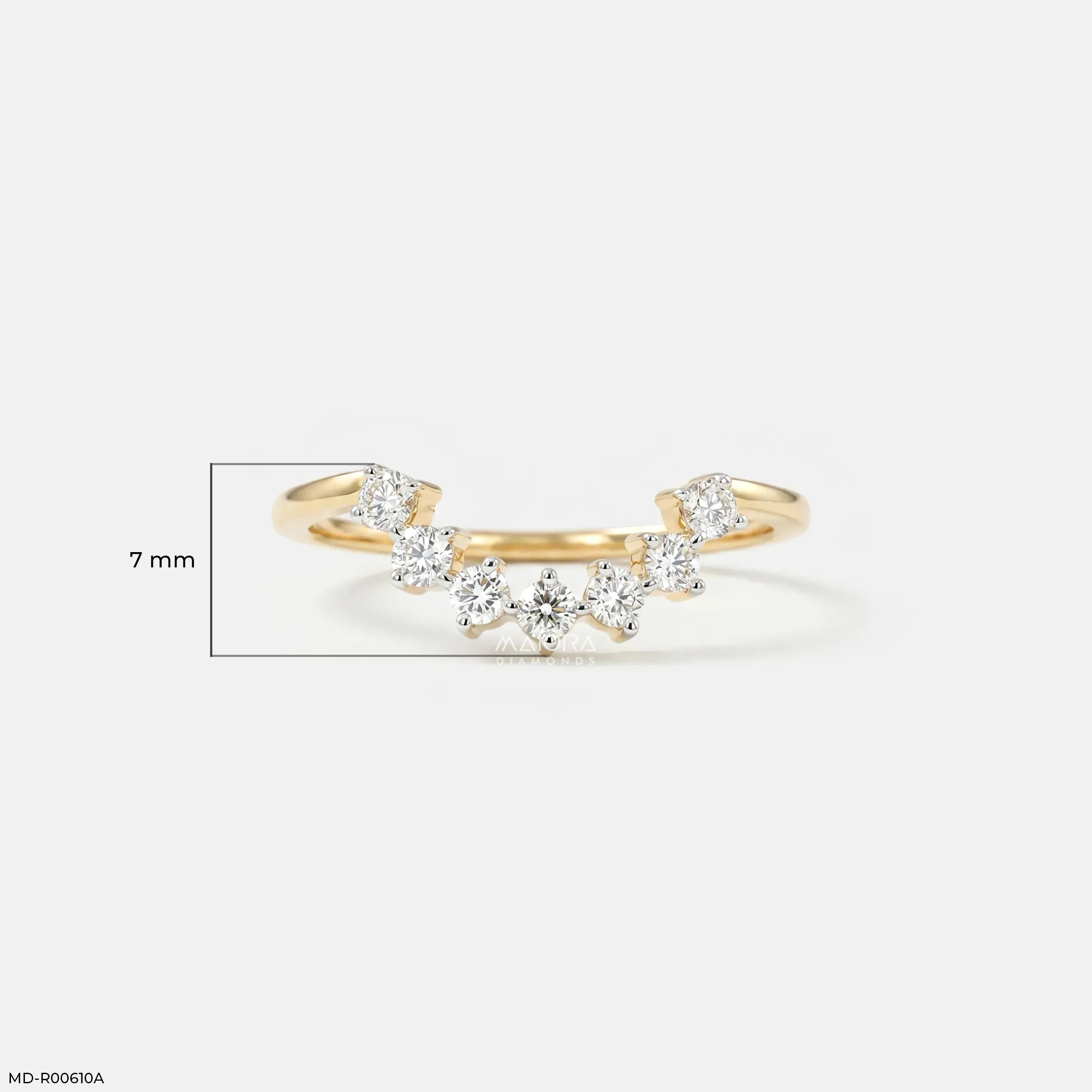 0.25 Carat Celestial Lab Diamond Enhancer Ring 14K Yellow Gold