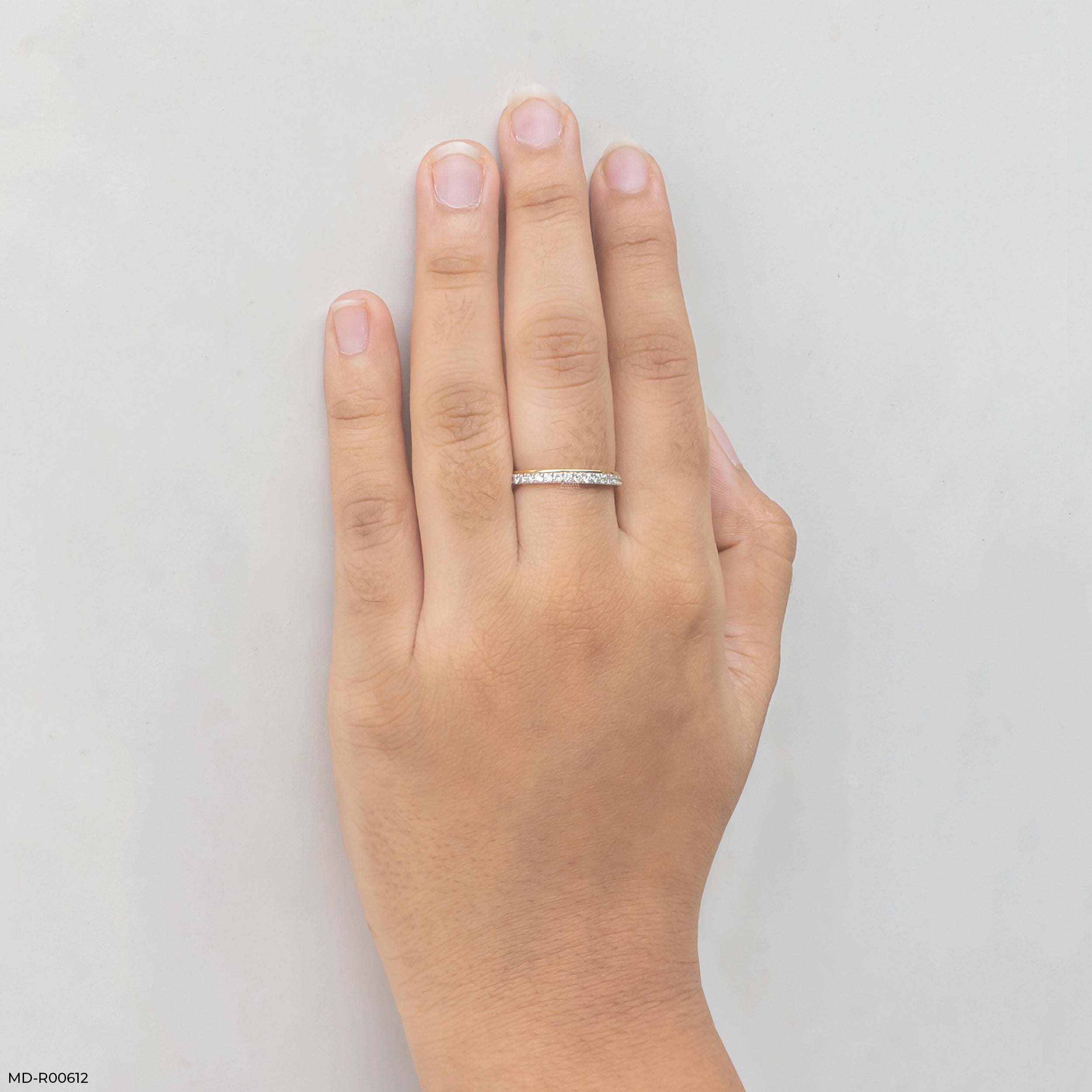 Endless Path Round Diamond Band Ring
