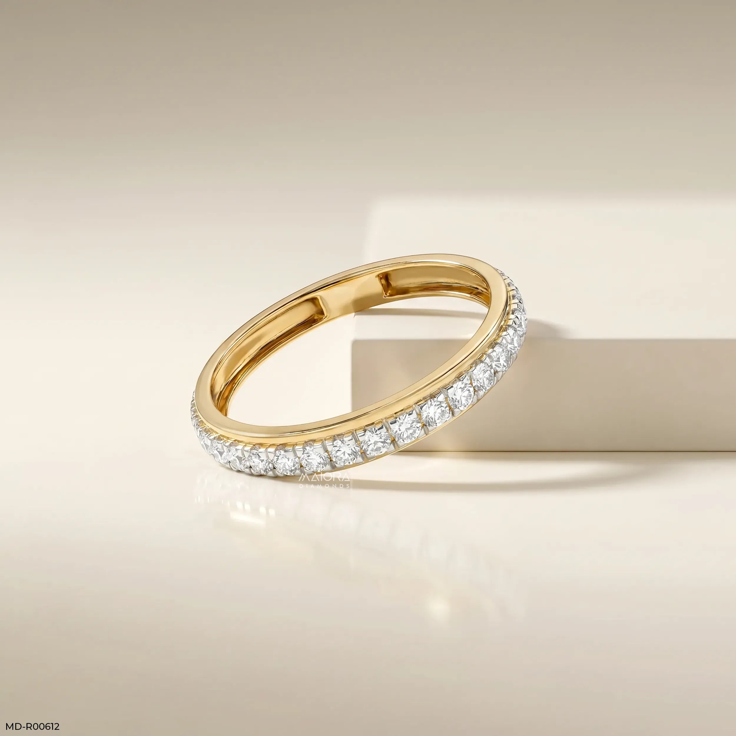 Endless Path Round Diamond Band Ring